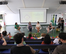 Lançamento, divulgação e exibição do filme Encontro com Darcy no Memorial Darcy Ribeiro. 28/04/2026. Foto: Beto Monteiro/GRE Ascom
